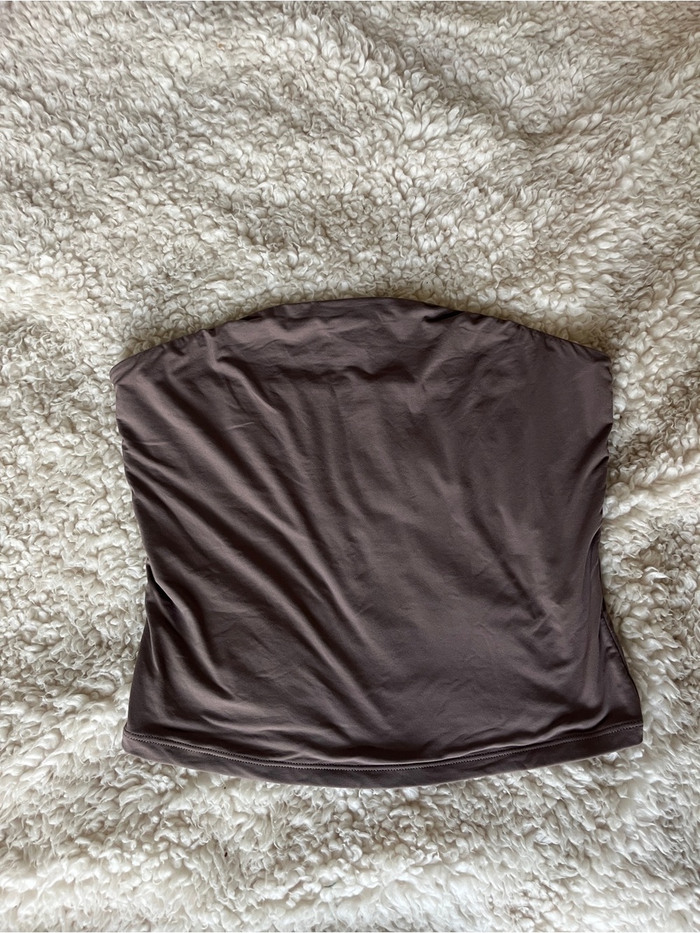 Reoria Strapless Brown Tube Top Size M Women's Essential